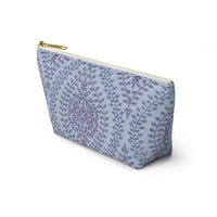 Mumbai Lace Accessory Pouch w T-bottom in Purple